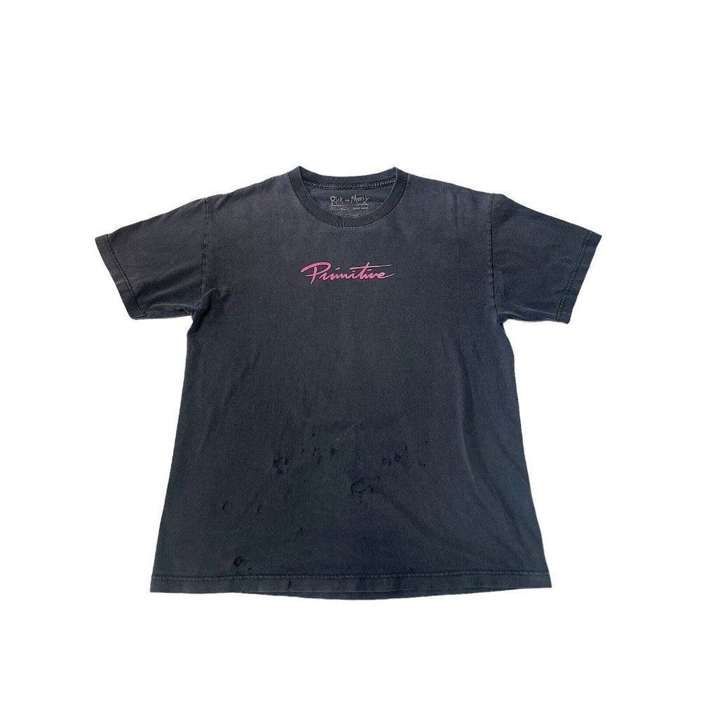 Rick And Morty Vintage T Shirt men's Large Black , Adult Swim L Thrashed